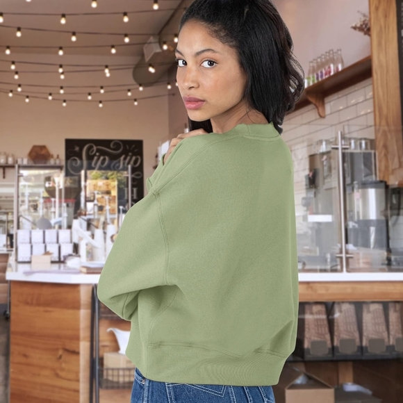 NEW! Augusta Sportswear Black Crew Neck Sweater - Picture 3 of 9